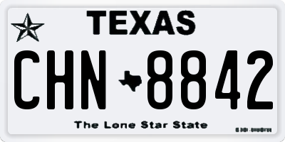 TX license plate CHN8842