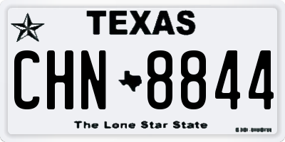 TX license plate CHN8844