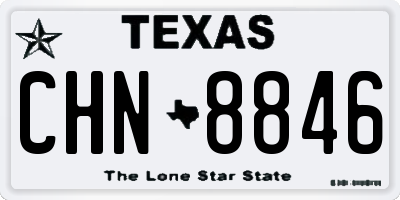 TX license plate CHN8846