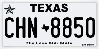TX license plate CHN8850