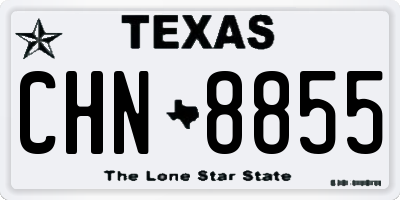 TX license plate CHN8855