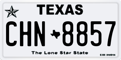 TX license plate CHN8857
