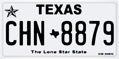 TX license plate CHN8879