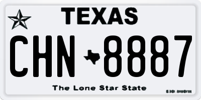 TX license plate CHN8887
