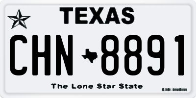 TX license plate CHN8891