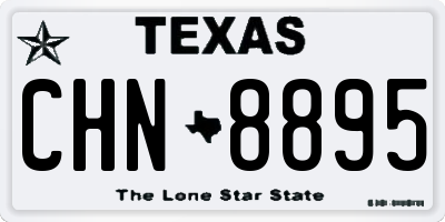 TX license plate CHN8895