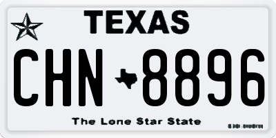 TX license plate CHN8896