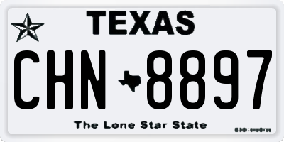 TX license plate CHN8897
