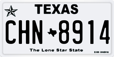 TX license plate CHN8914