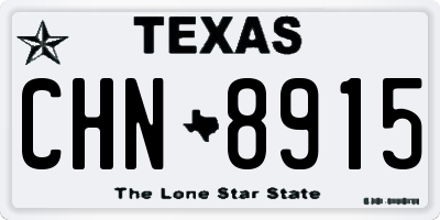 TX license plate CHN8915