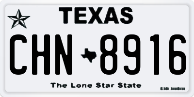 TX license plate CHN8916