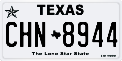 TX license plate CHN8944