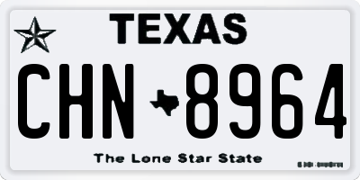 TX license plate CHN8964