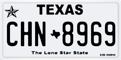 TX license plate CHN8969