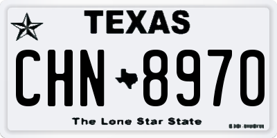 TX license plate CHN8970