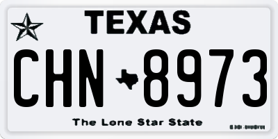 TX license plate CHN8973