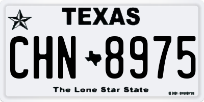 TX license plate CHN8975