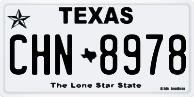 TX license plate CHN8978