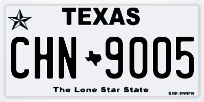 TX license plate CHN9005
