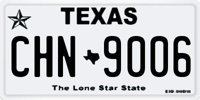 TX license plate CHN9006