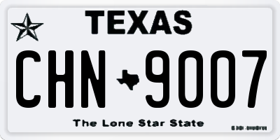 TX license plate CHN9007