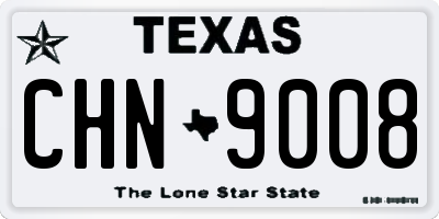 TX license plate CHN9008