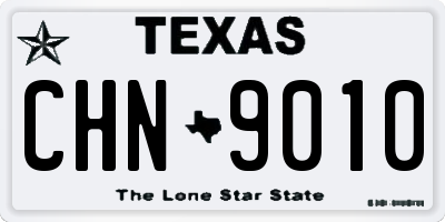 TX license plate CHN9010