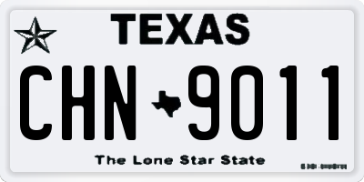 TX license plate CHN9011