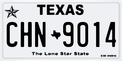 TX license plate CHN9014
