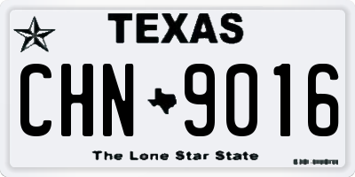 TX license plate CHN9016