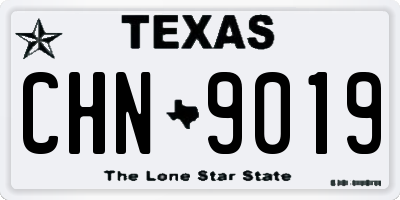 TX license plate CHN9019
