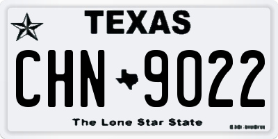TX license plate CHN9022