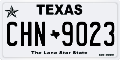 TX license plate CHN9023