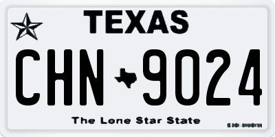 TX license plate CHN9024