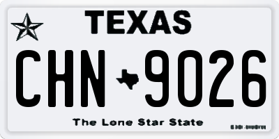 TX license plate CHN9026