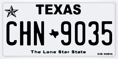 TX license plate CHN9035