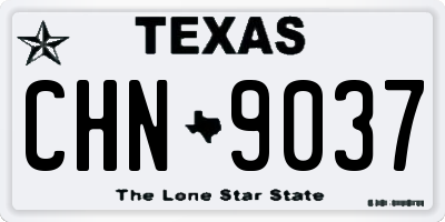TX license plate CHN9037