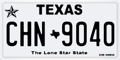 TX license plate CHN9040