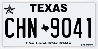 TX license plate CHN9041