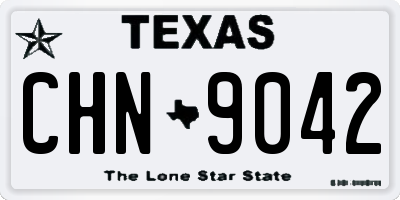 TX license plate CHN9042