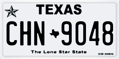 TX license plate CHN9048