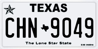 TX license plate CHN9049