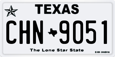 TX license plate CHN9051