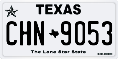 TX license plate CHN9053