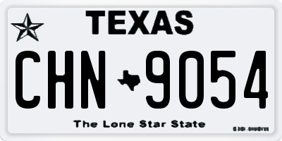 TX license plate CHN9054