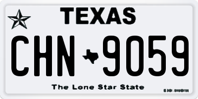 TX license plate CHN9059