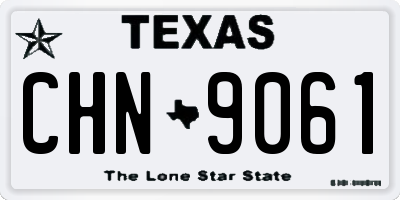 TX license plate CHN9061