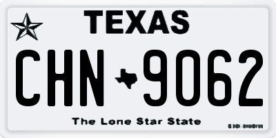 TX license plate CHN9062