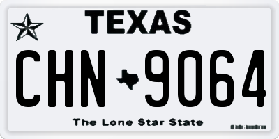 TX license plate CHN9064