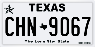 TX license plate CHN9067